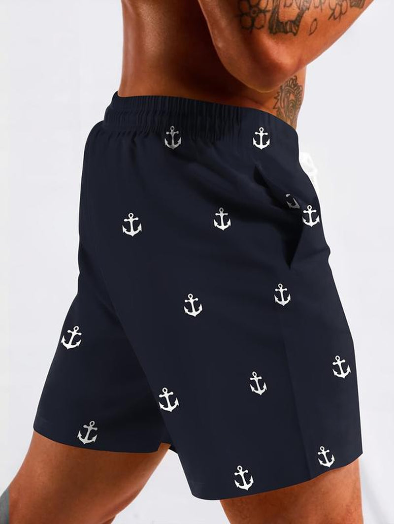 Mens Swim Trunks Bathing Suit 5 Inch Inseam Compression Liner Beach Swim Shorts Swimwear Quick Dry Pocket